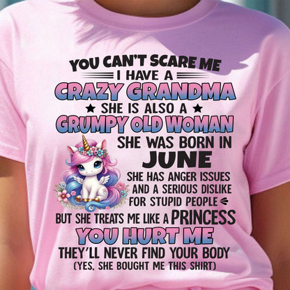 JUNE - YOU CAN'T SCARE ME - GIFT FROM GRANDMA - SNOW06 (SKU09-106-06)