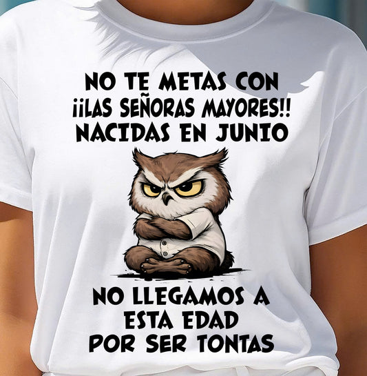 JUNIO SHIRT, NO TE METAS CON MUJERES MAYORES - FMA SNOW06 (SKU2604-163-06)