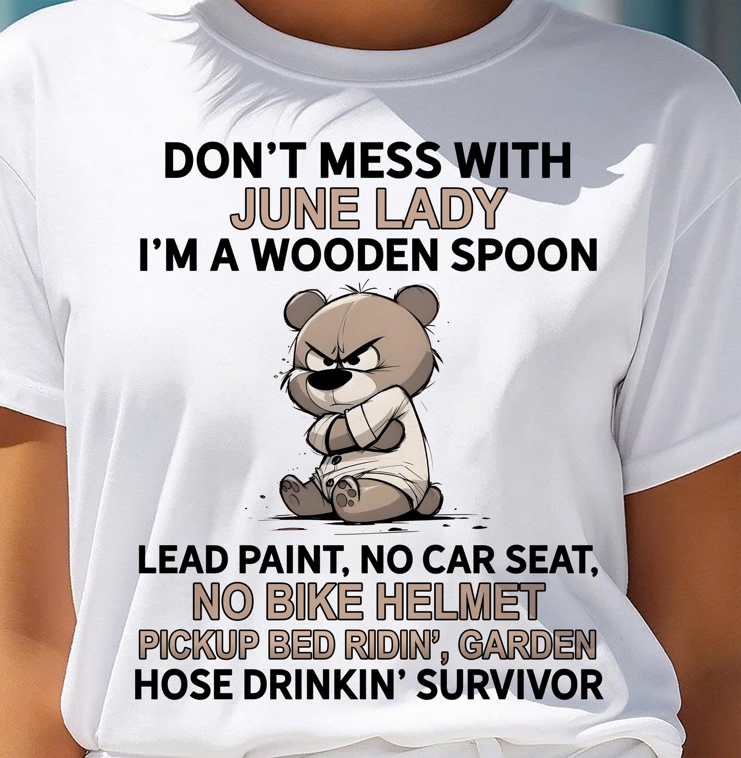 JUNE SHIRT, I'M A WOODEN SPOON, LEAD PAINT - SNOW06 (SKU2604-253-06)
