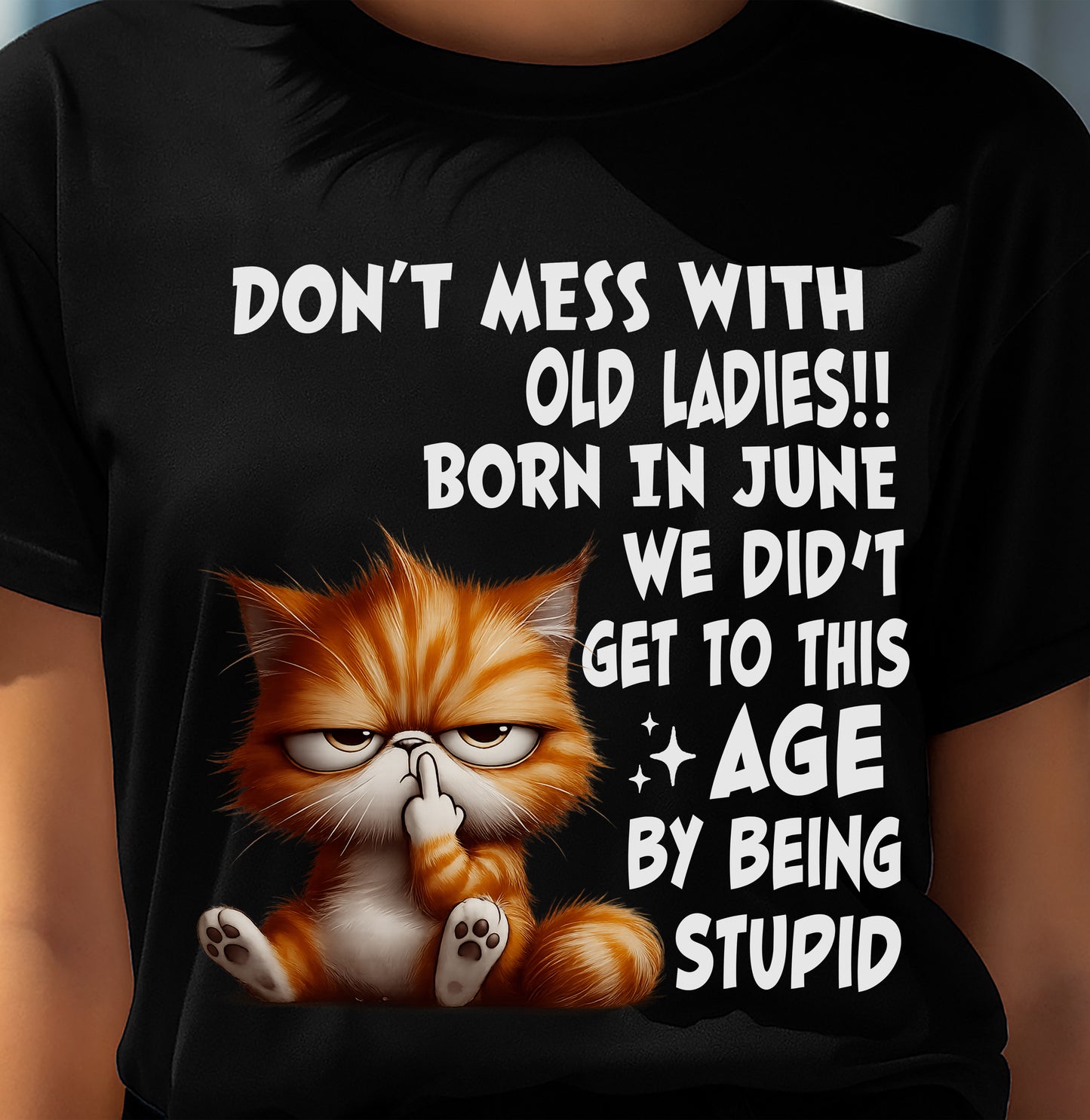 JUNE SHIRT, DON’T MESS WITH OLD LADIES - FMA SNOW06 (SKU2604-31-06)