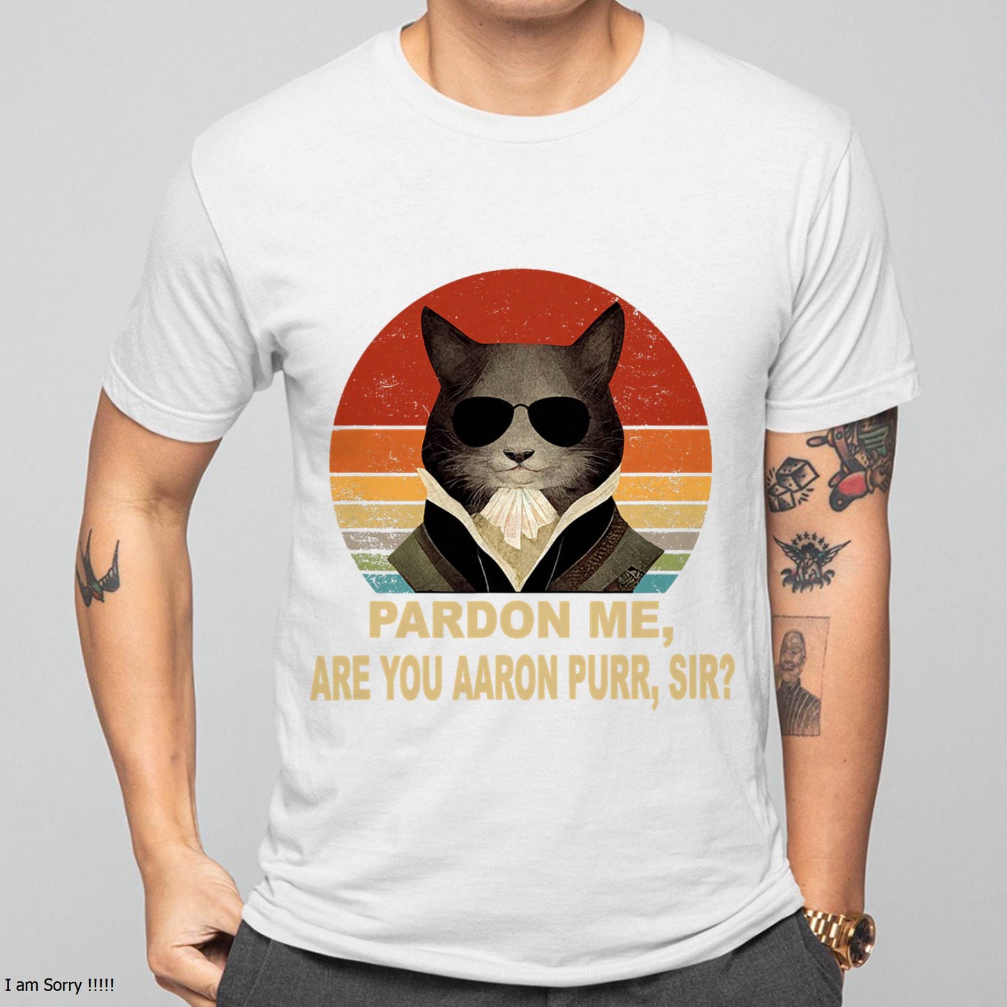 Alexander Hamilton Cat T-Shirt