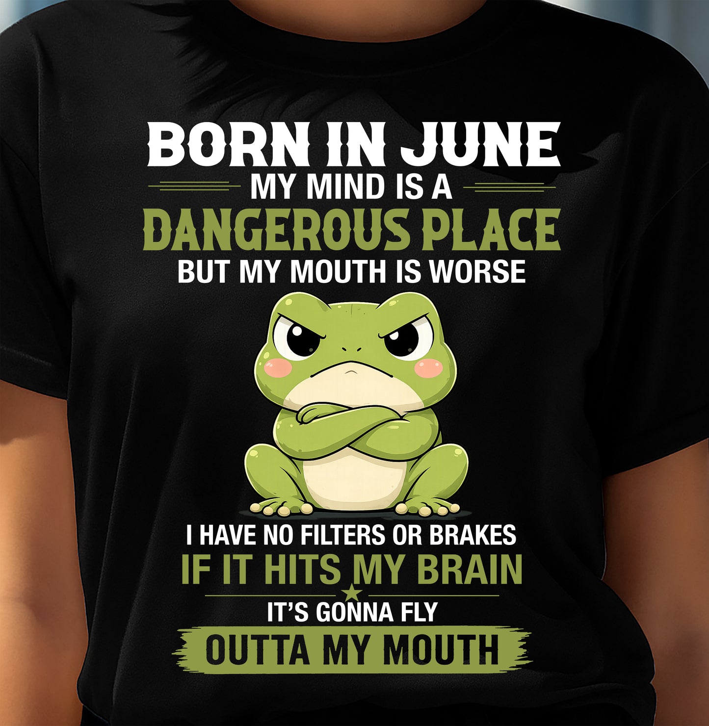 JUNE SHIRT, MY MIND IS A DANGEROUS PLACE - SNOW06 (SKU2605-116-06)