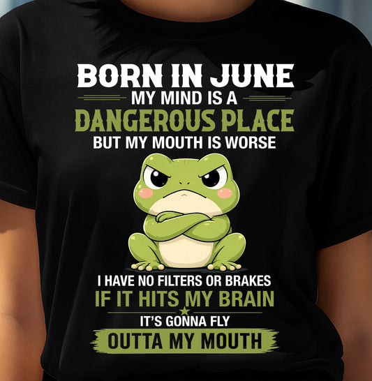 JUNE SHIRT, MY MIND IS A DANGEROUS PLACE - SNOW06 (SKU2605-116-06)