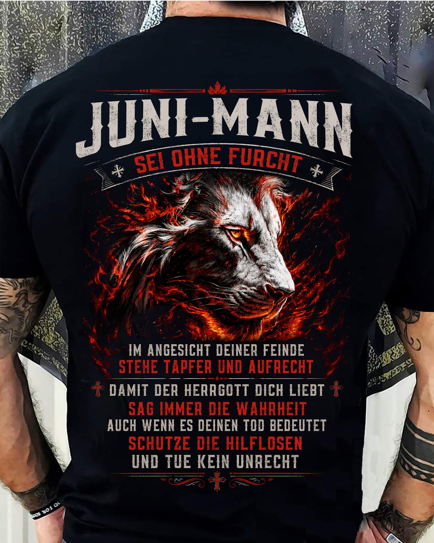 JUNI, SEI OHNE FURCHT IM ANGESICHT DEINER FEINDE - SNOW GER06 (SKU2605-362-06)