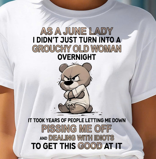 JUNE SHIRT, GROUCHY OLD WOMAN - SNOW06 (SKU2603-253-06)