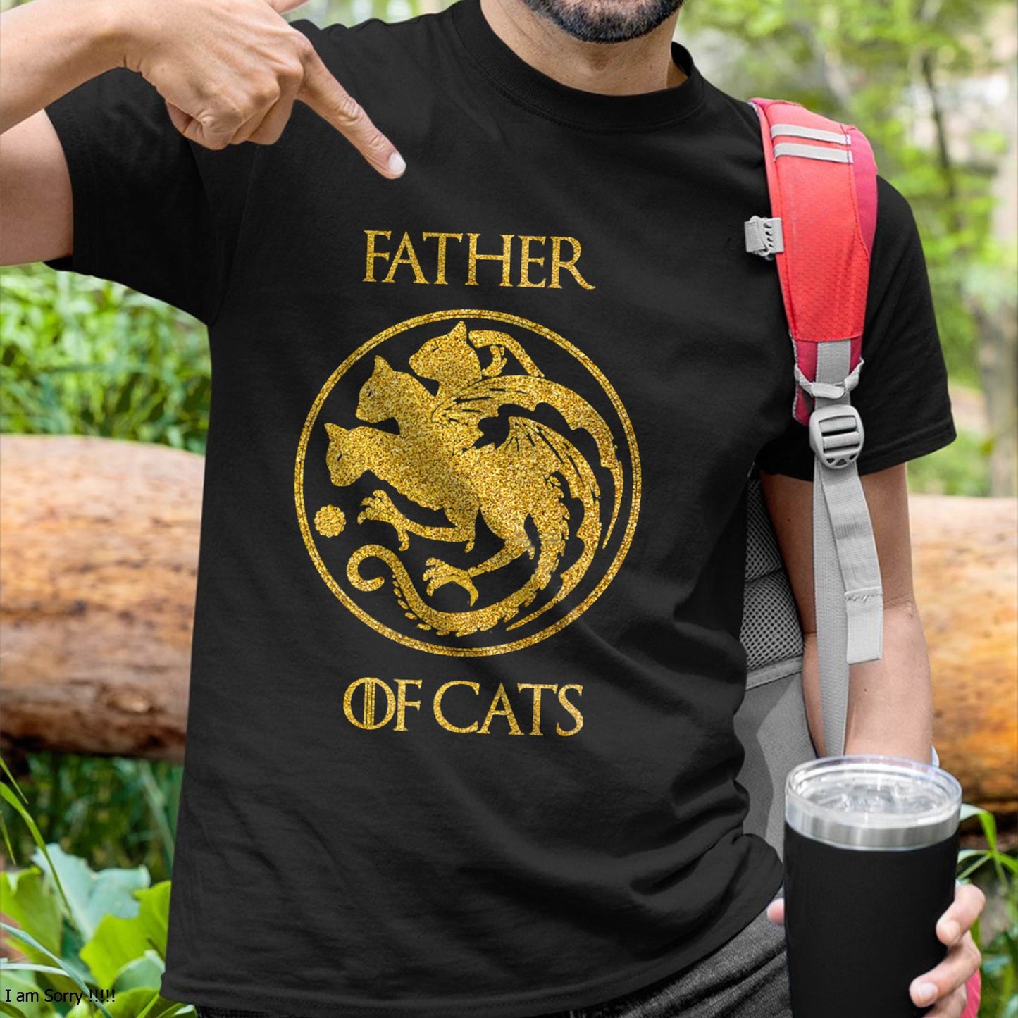 Father of Cats Shirt Cat Dad Cat Daddy T-Shirt