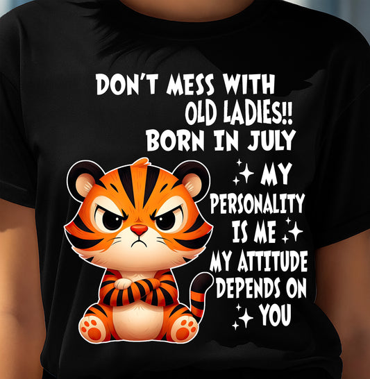 JULY SHIRT, MY ATTITUDE DEPENDS ON YOU - FMA SNOW07 (SKU2604-60-07)