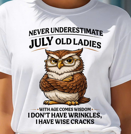 JULY SHIRT, With age comes wisdom - FMA SNOW07 (SKU2604-101-07)