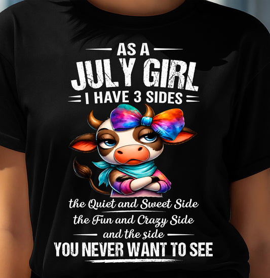 JULY SHIRT, I HAVE 3 SIDES - SNOW07 (SKU2605-103-07)
