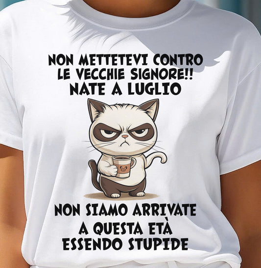 LUGLIO SHIRT NON METTETEVI CONTRO LE VECCHIE SIGNORE!! - SNOW07 (SKU2605-253-07)