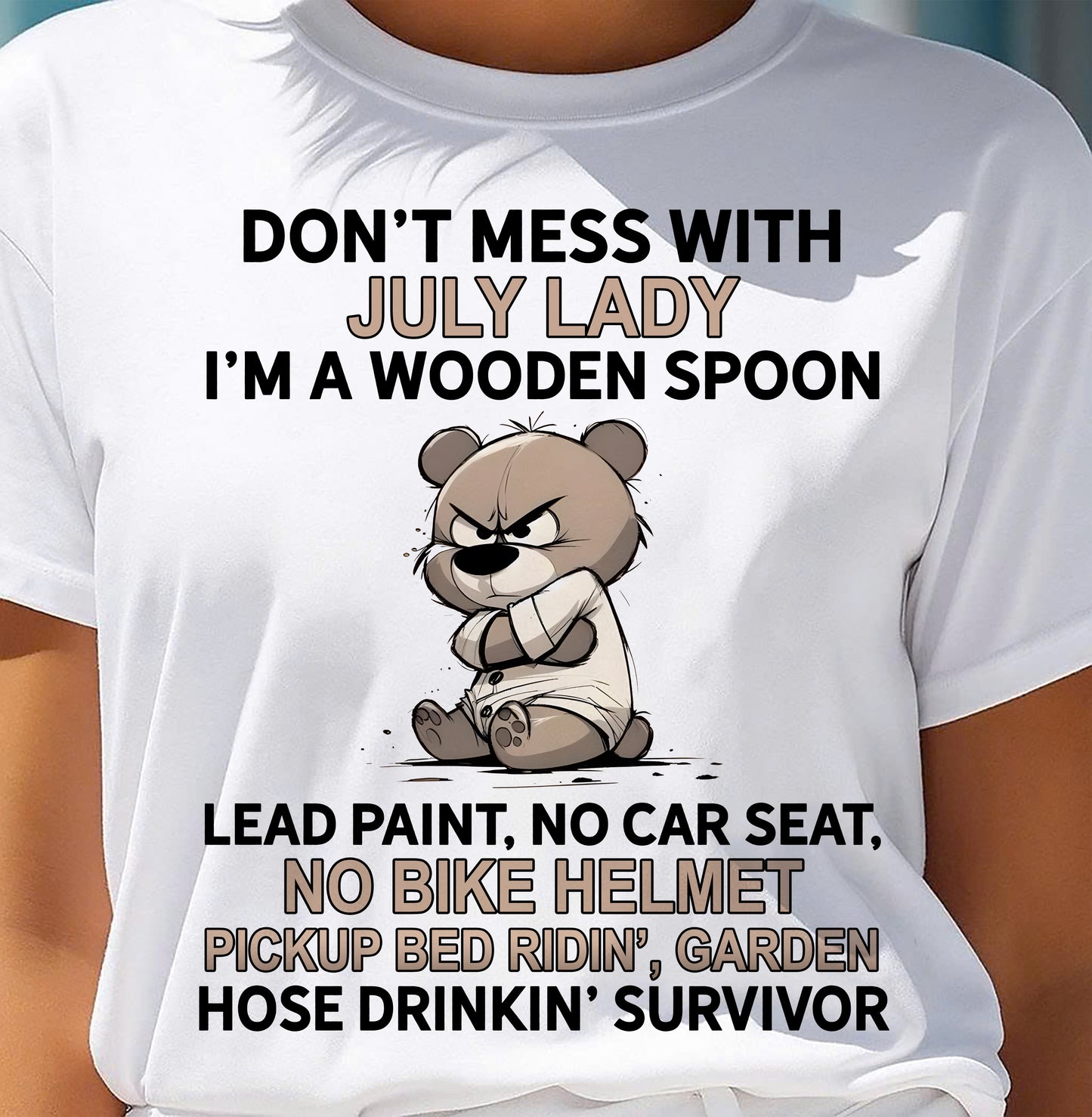 JULY SHIRT, I'M A WOODEN SPOON, LEAD PAINT - SNOW07 (SKU2604-253-07)