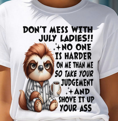JULY SHIRT NO ONE IS HARDER ON ME THAN ME - SNOW07 (SKU2605-195-07)