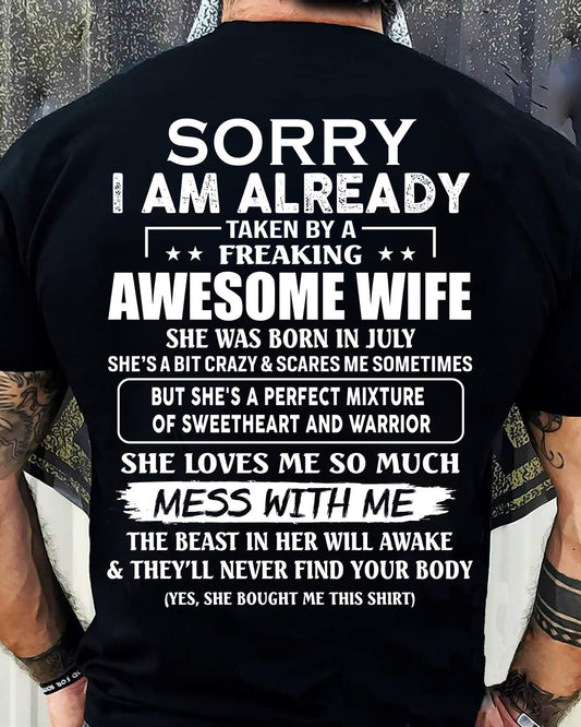 Wife July - Perfect gift for your husband - SNOW07 (SKU68-86-07)