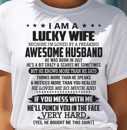 JULY, I’M LOVED BY A FREAKING AWESOME HUSBAND - SNOW MALE07 (SKU26T-01142-07)