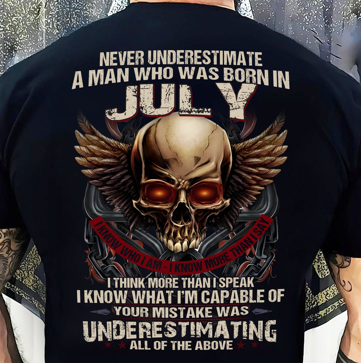 JULY, YOUR MISTAKE WAS UNDERESTIMATING ALL OF THE ABOVE - SNOW MALE07 (SKU26T-01135-07)