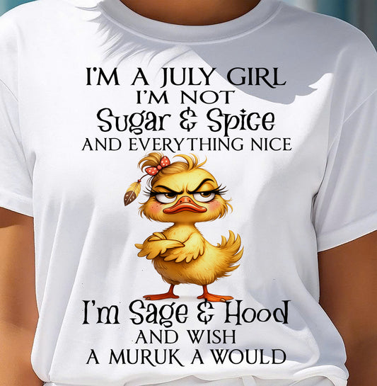 JULY DUCK SHIRT, I’M NOT SUGAR & SPICE - SNOW07 (SKU2603-59-07)