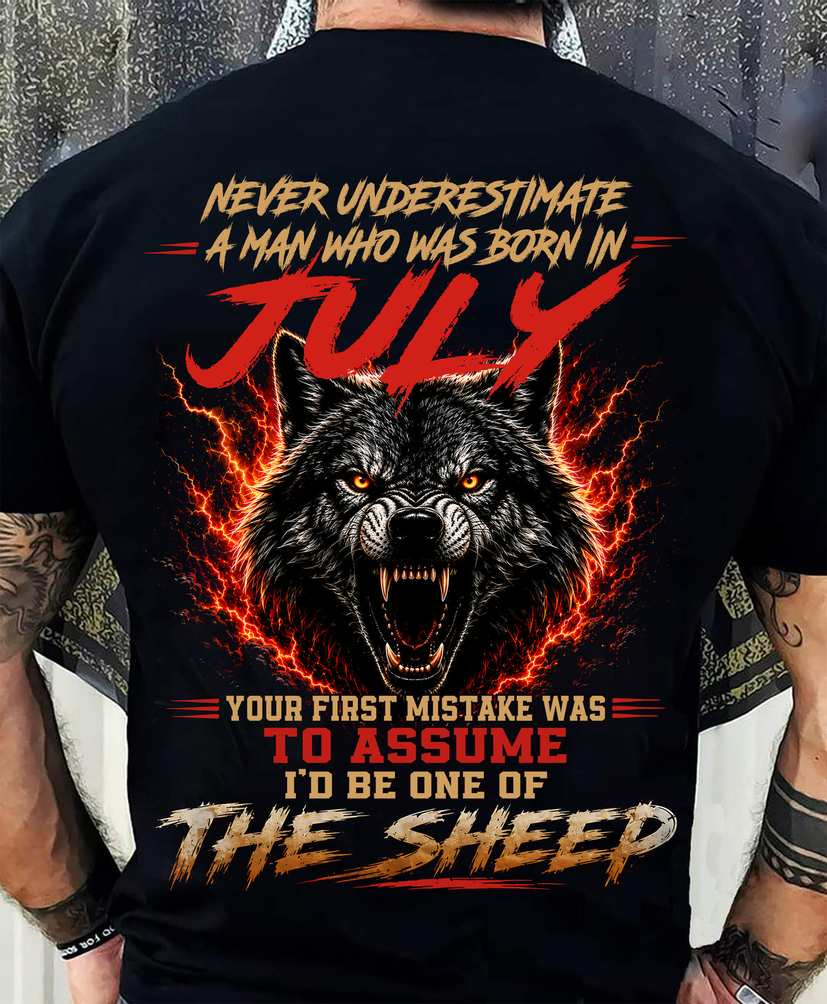 JULY SHIRT, DON'T ASSUME I'D BE ONE OF THE SHEEP - SNOW MALE07 (SKU2608-497-07)