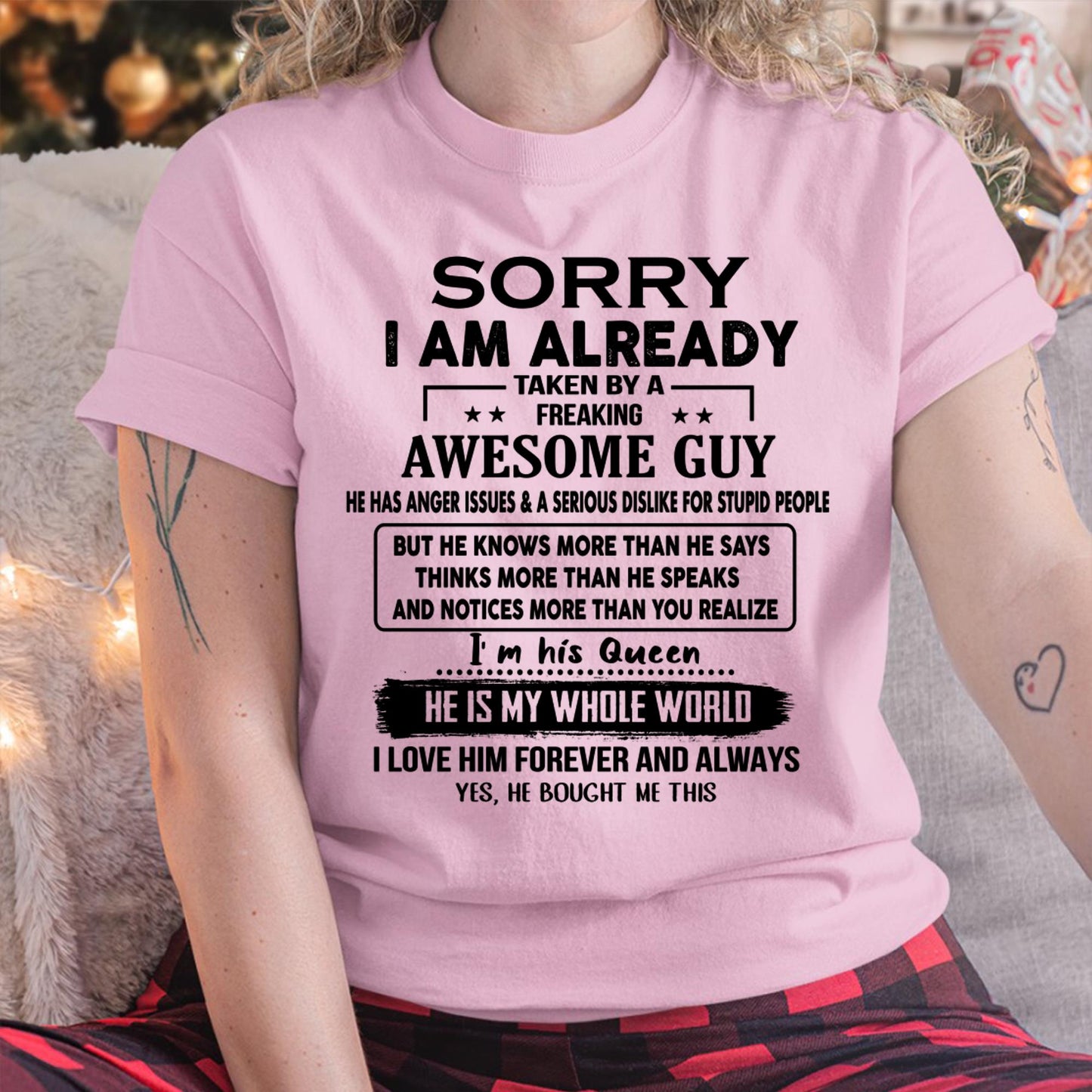 Awesome Guy - Perfect gift for your girlfriend or wife from husband - SNOW00 (SKUT08-11-00)