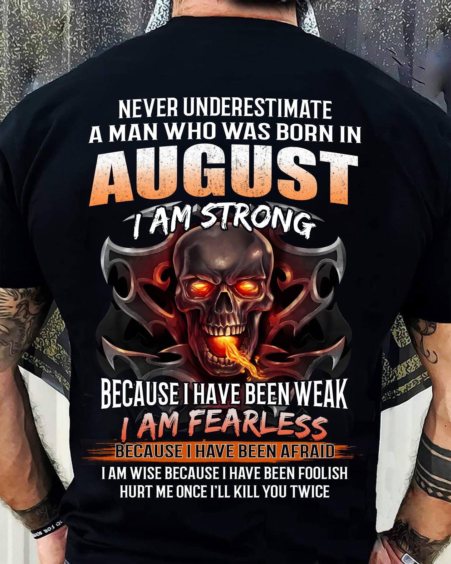 AUGUST SHIRT, I AM FEARLESS – SNOW MALE08 (SKU2602-173-08)