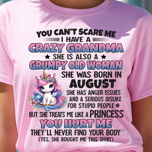 AUGUST - YOU CAN'T SCARE ME - GIFT FROM GRANDMA - snow08 (SKU09-106-08)