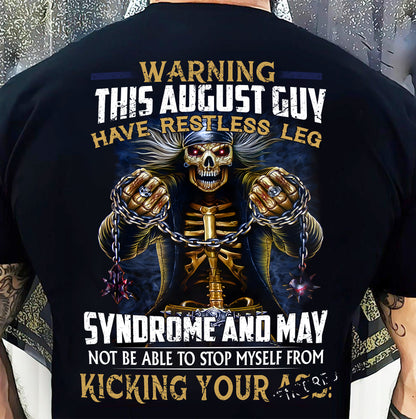 AUGUST, WARNING THIS AUGUST GUY HAS RESTLESS LEG – SNOW MALE08 (SKU26T-01-57-08)
