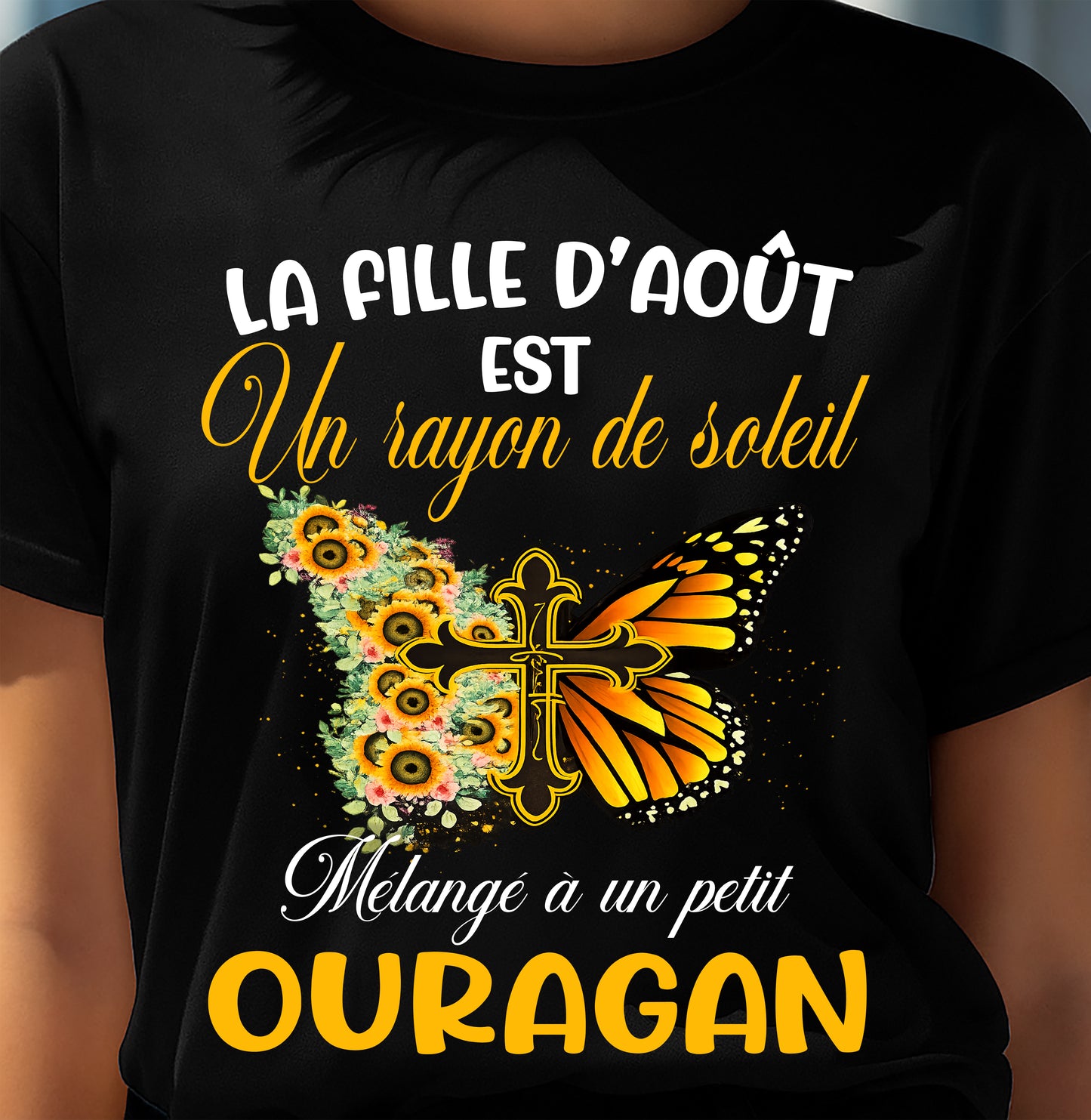 AOÛT SHIRT Un rayon de soleil Mélangé à un petit OURAGAN - SNOW08 (SKU2603-153-08)
