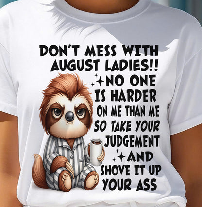 AUGUST SHIRT NO ONE IS HARDER ON ME THAN ME - SNOW08 (SKU2605-195-08)