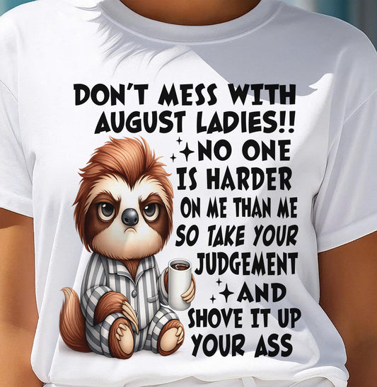 AUGUST SHIRT NO ONE IS HARDER ON ME THAN ME - SNOW08 (SKU2605-195-08)