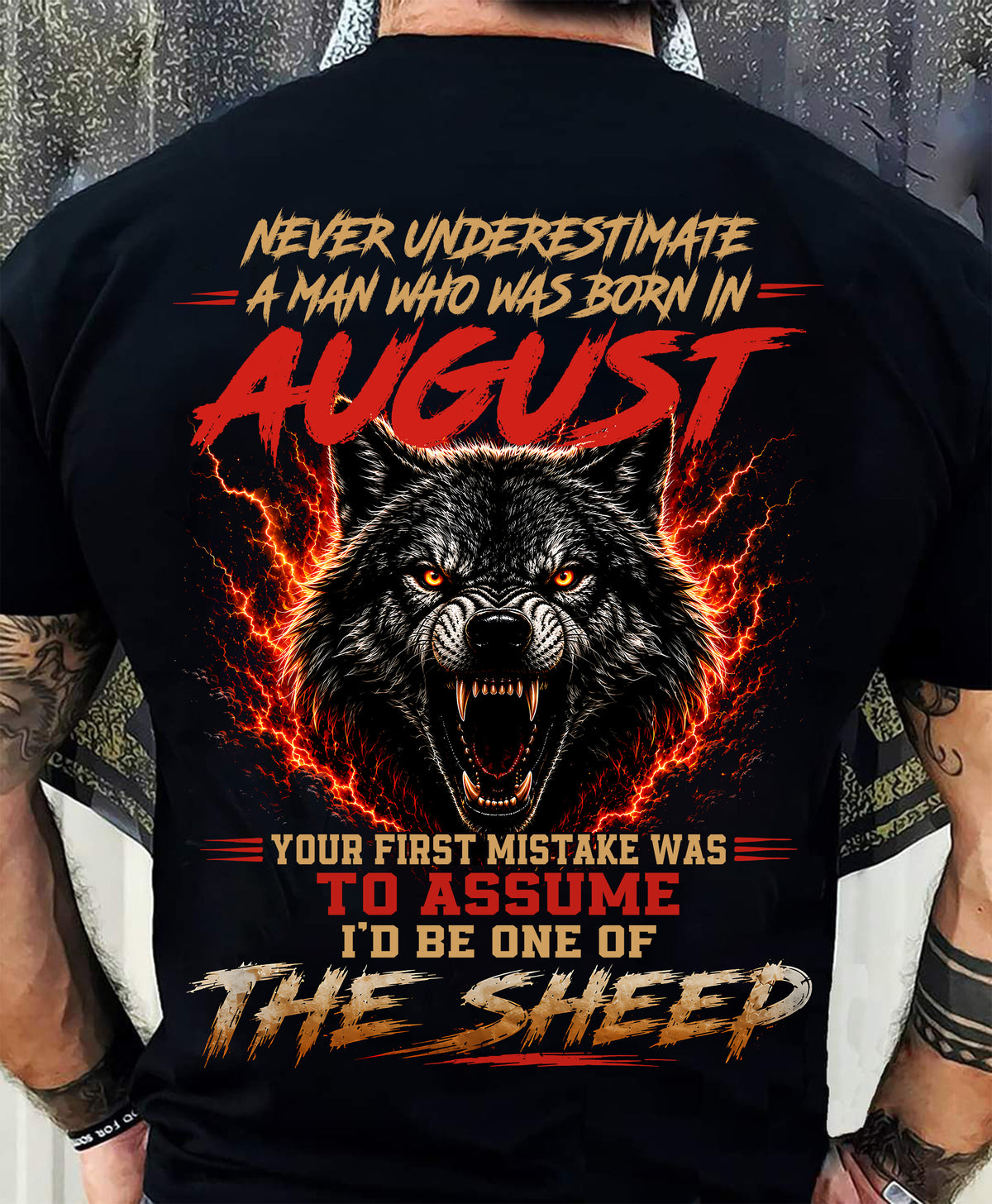 AUGUST SHIRT, DON'T ASSUME I'D BE ONE OF THE SHEEP - SNOW MALE08 (SKU2608-497-08)