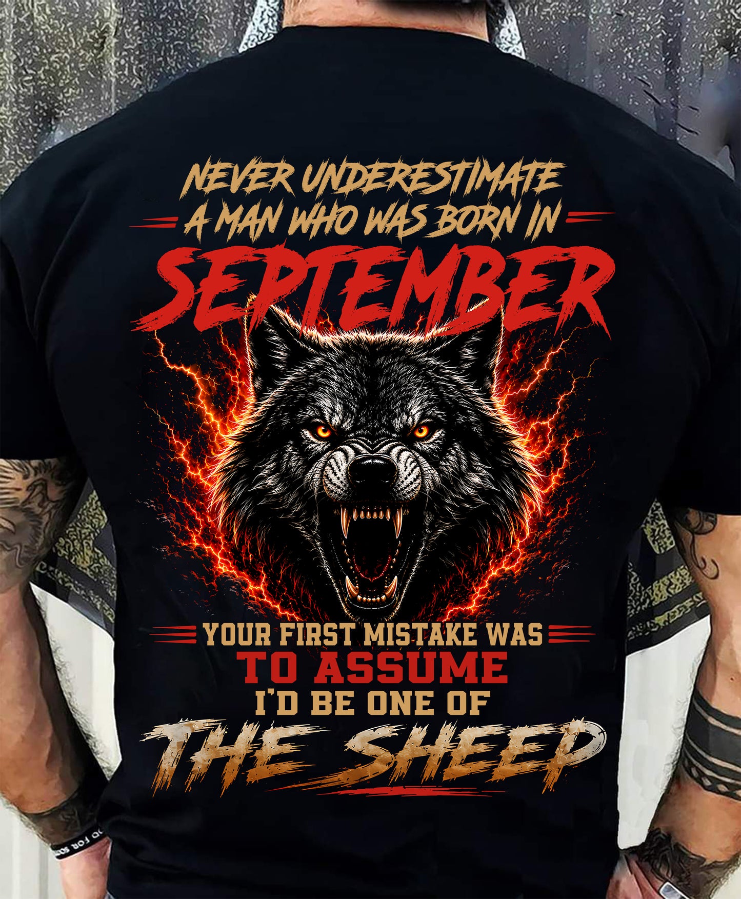 SEPTEMBER SHIRT, DON'T ASSUME I'D BE ONE OF THE SHEEP - SNOW MALE09 (SKU2608-497-09)