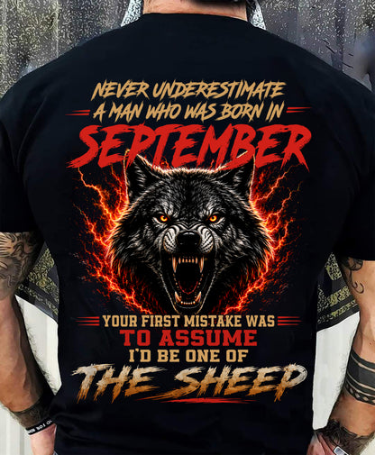 SEPTEMBER SHIRT, DON'T ASSUME I'D BE ONE OF THE SHEEP - SNOW MALE09 (SKU2608-497-09)