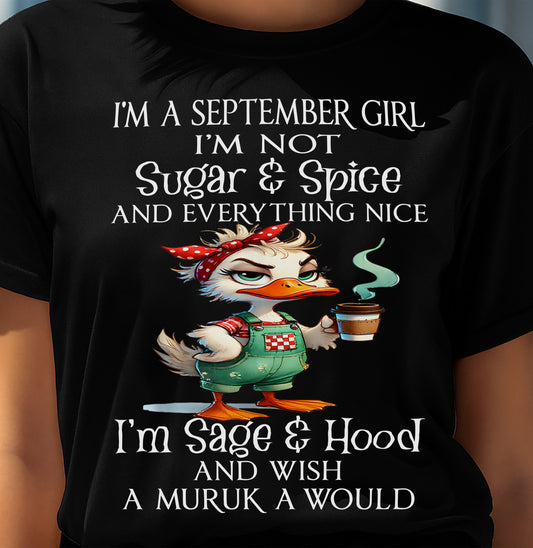 SEPTEMBER SHIRT, I’M NOT SUGAR & SPICE - SNOW MALE09 (SKU2603-44-09)