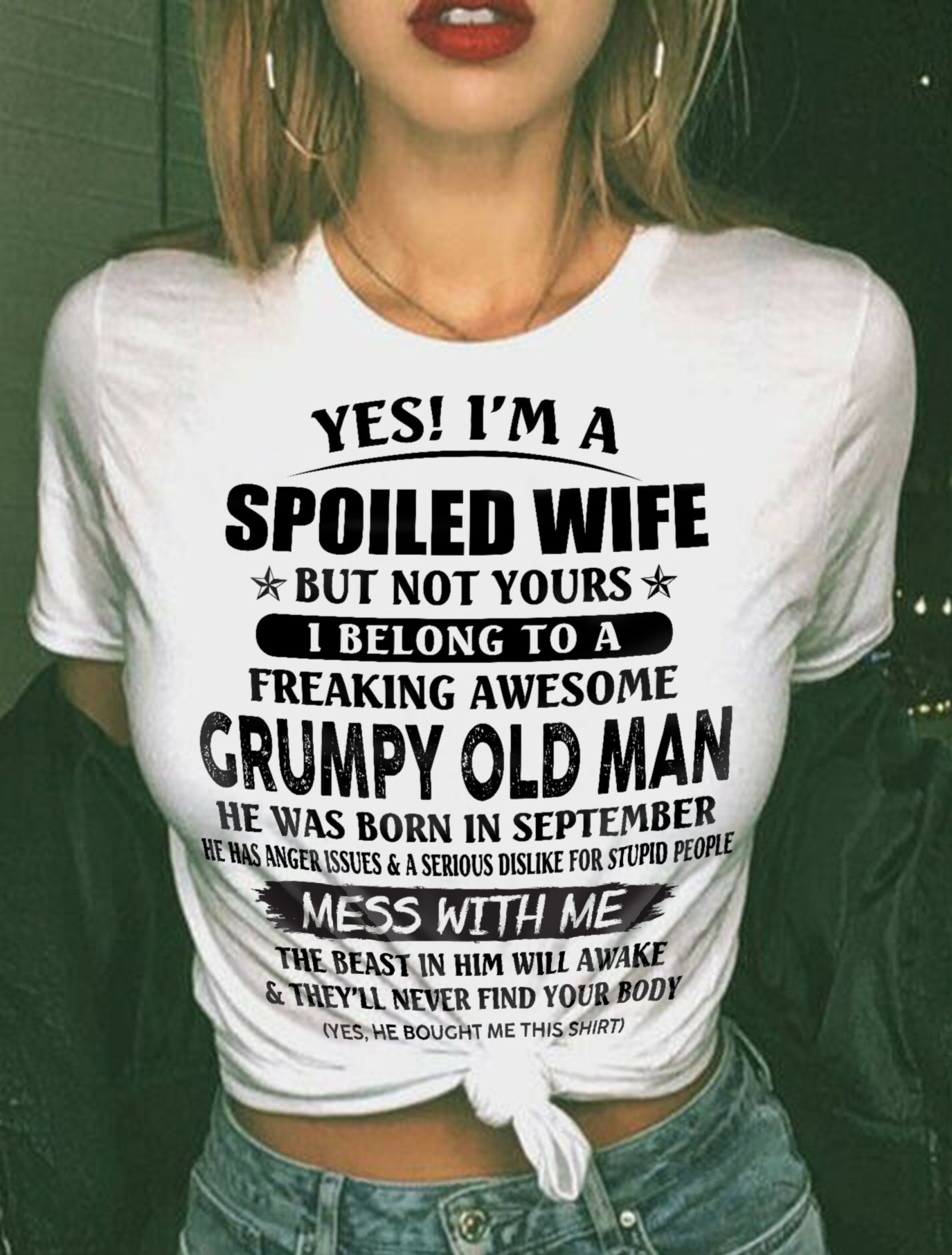 Grumpy Old Man September – Perfect gift for wife From Husband – SNOW09 (SKU08-63-09)