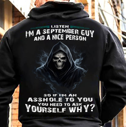 SEPTEMBER, LISTEN I’M A SEPTEMBER GUY AND A NICE PERSON - SNOW MALE01 (SKU26T-01269-09)