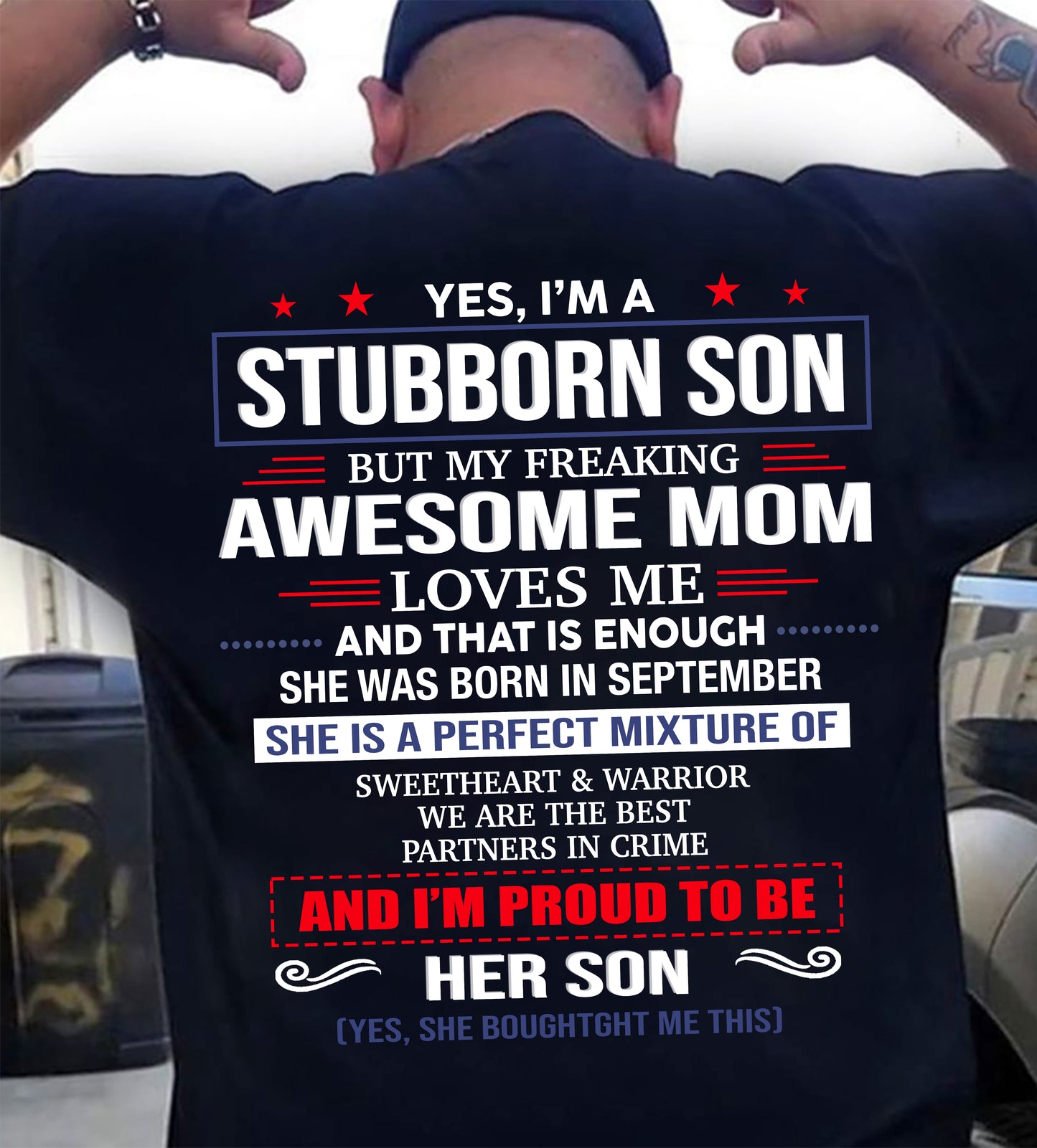 SEPTEMBER, WE ARE THE BEST PARTNERS IN CRIME - GIFT SHIRT FROM MOM TO SON - SNOW09 (SKU2603-182-09)