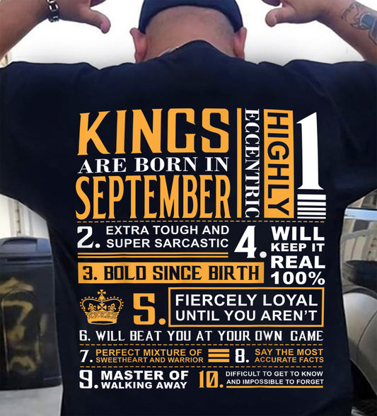 SEPTEMBER, KINGS ARE BORN IN SEPTEMBER – SNOW MALE09 (SKU2602-51-09)