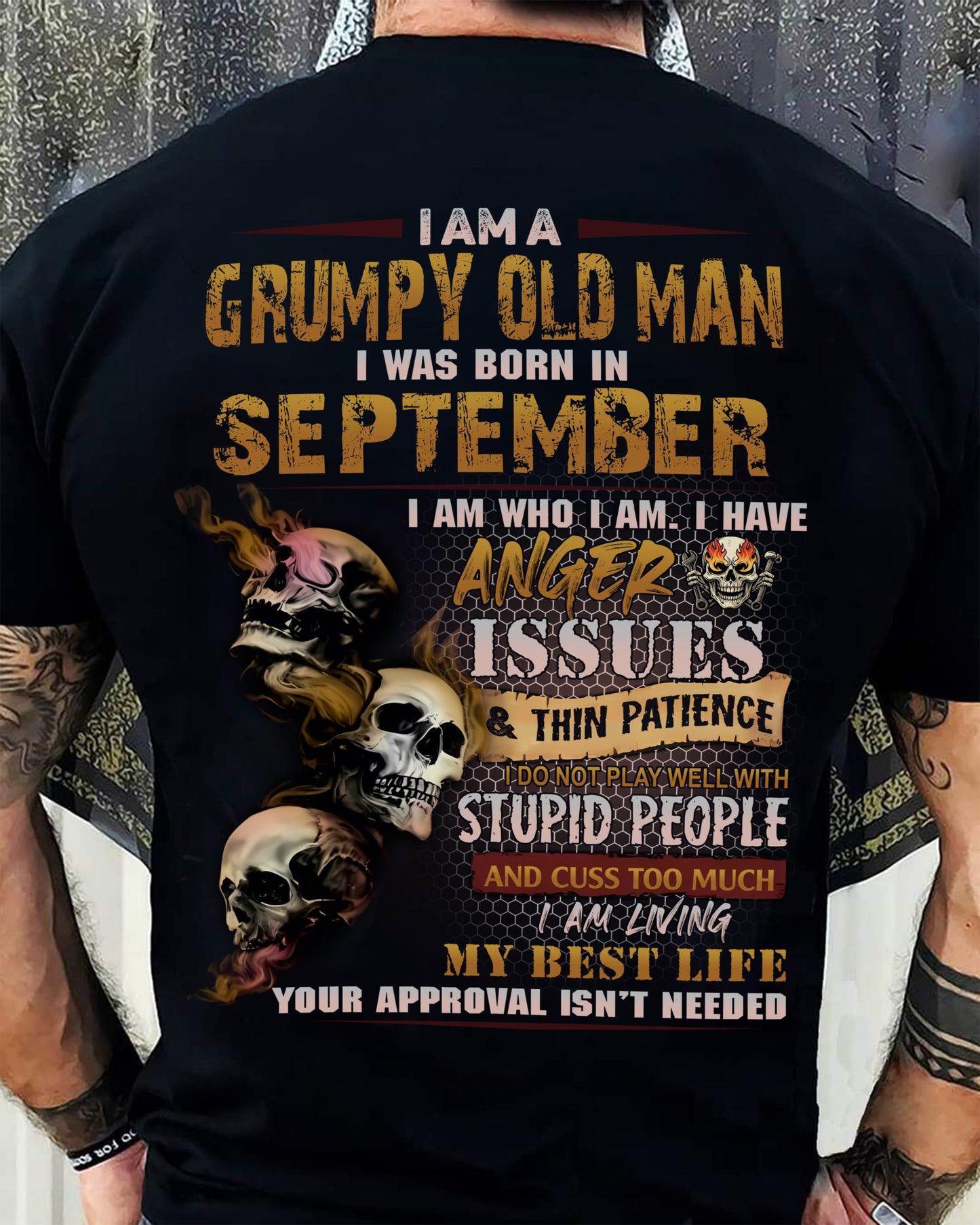 SEPTEMBER, I AM A GRUMPY OLD MAN-SNOW MALE09 (SKU08-67-09)