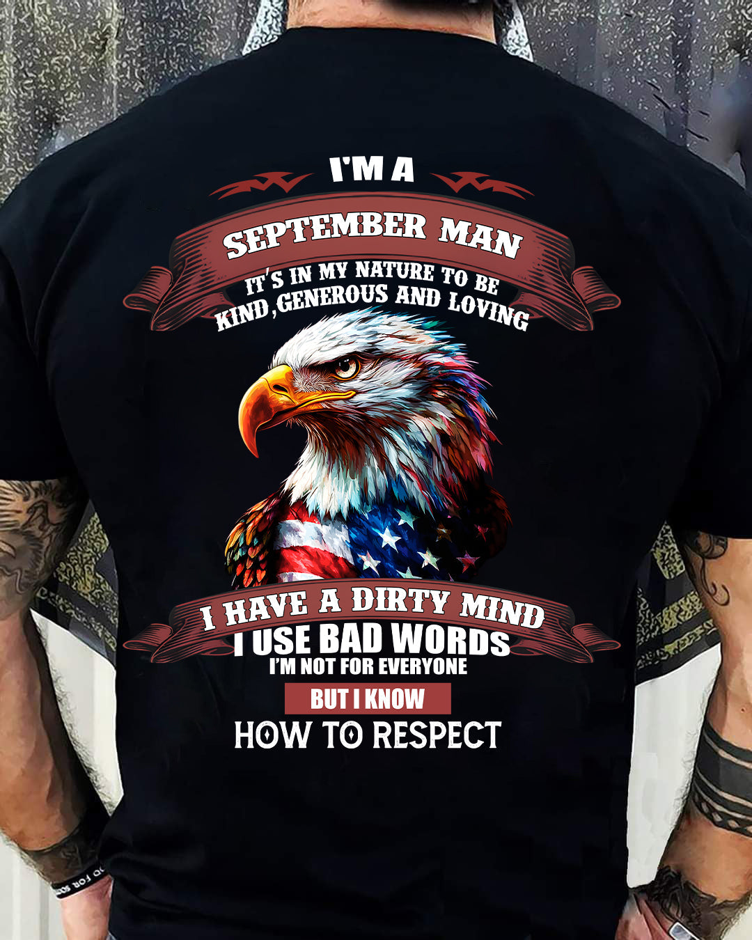 SEPTEMBER - KNOW HOW TO RESPECT - BIRTHDAY T-SHIRT FOR MEN - SNOW09 (SKU12-311-09)