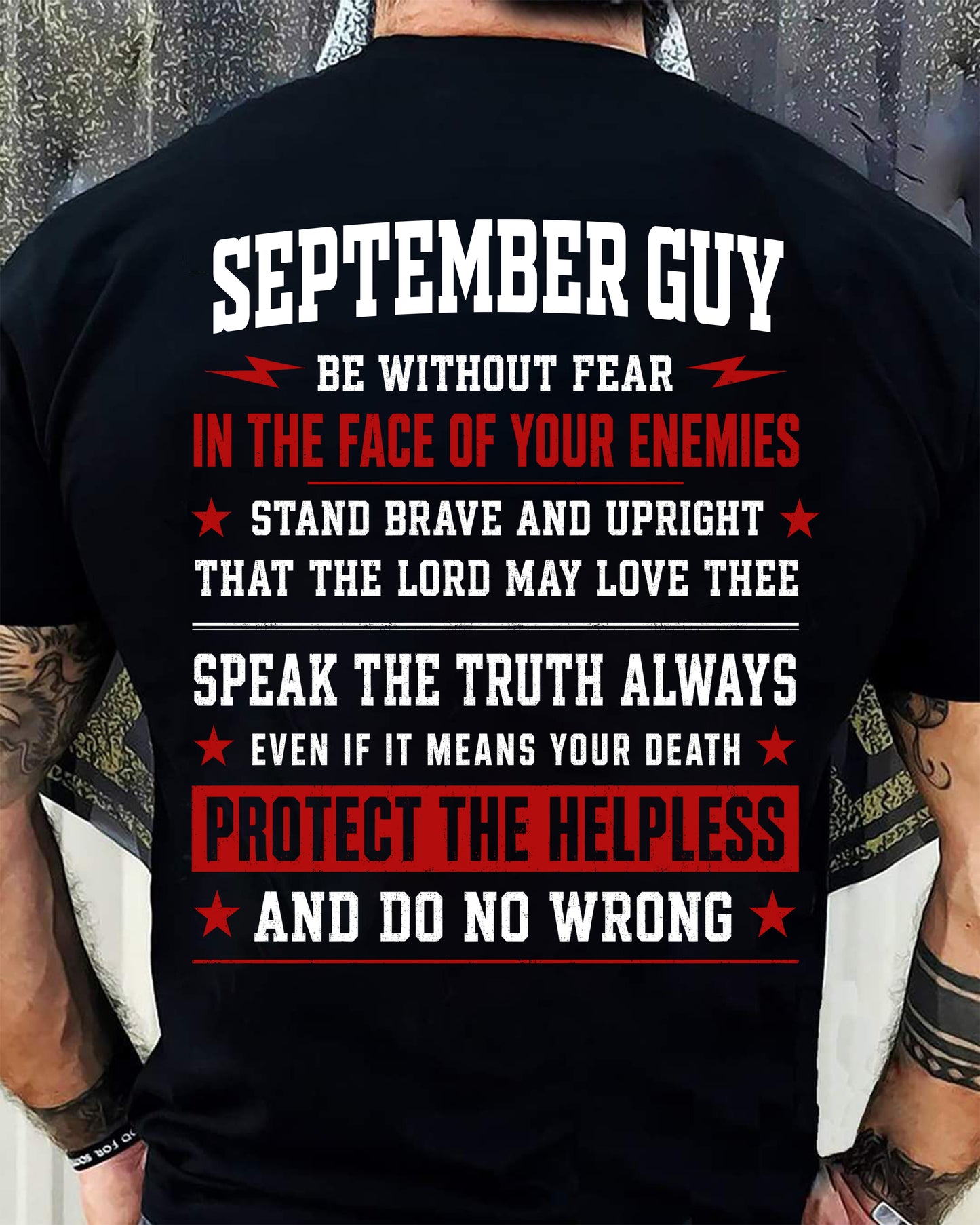 SEPTEMBER SHIRT, STAND BRAVE AND UPRIGHT - SNOW MALE09 (SKU2608-44-09)