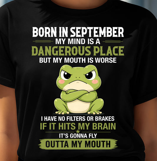 SEPTEMBER SHIRT, MY MIND IS A DANGEROUS PLACE - SNOW09 (SKU2605-116-09)