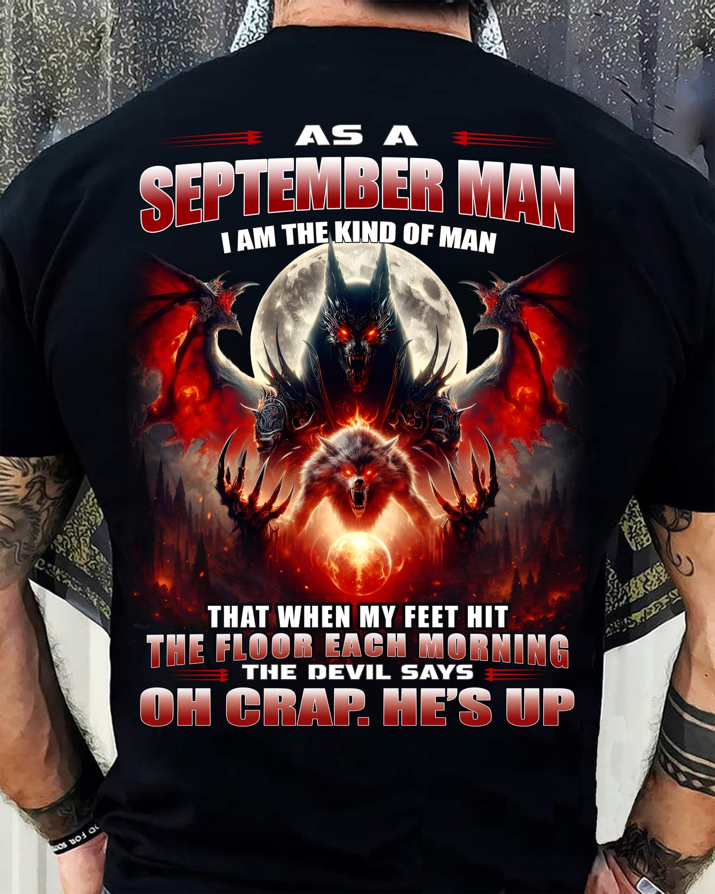 SEPTEMBER SHIRT, OH CRAP HE'S UP - MAN SNOW09 (SKU2604-94-09)