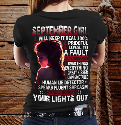 SEPTEMBER, SEPTEMBER GIRL WILL KNOCK YOUR LIGHTS OUT – SNOW FEMALE09 (SKU2602-52-09)