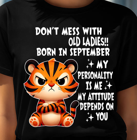 SEPTEMBER SHIRT, MY ATTITUDE DEPENDS ON YOU - FMA SNOW09 (SKU2604-60-09)