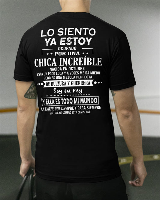 Lo siento chicas, ya estoy pillado - Mi novia está un poco loca y es adorable - Regalo especial para tu novio o esposo - (SKU04-156-10) - SNOW10