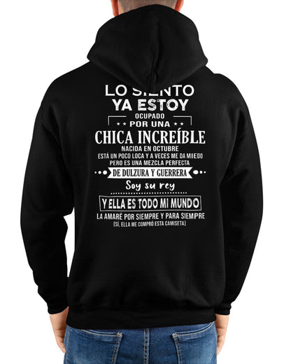 Lo siento chicas, ya estoy pillado - Mi novia está un poco loca y es adorable - Regalo especial para tu novio o esposo - (SKU04-156-10) - SNOW10
