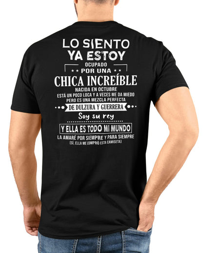Lo siento chicas, ya estoy pillado - Mi novia está un poco loca y es adorable - Regalo especial para tu novio o esposo - (SKU04-156-10) - SNOW10