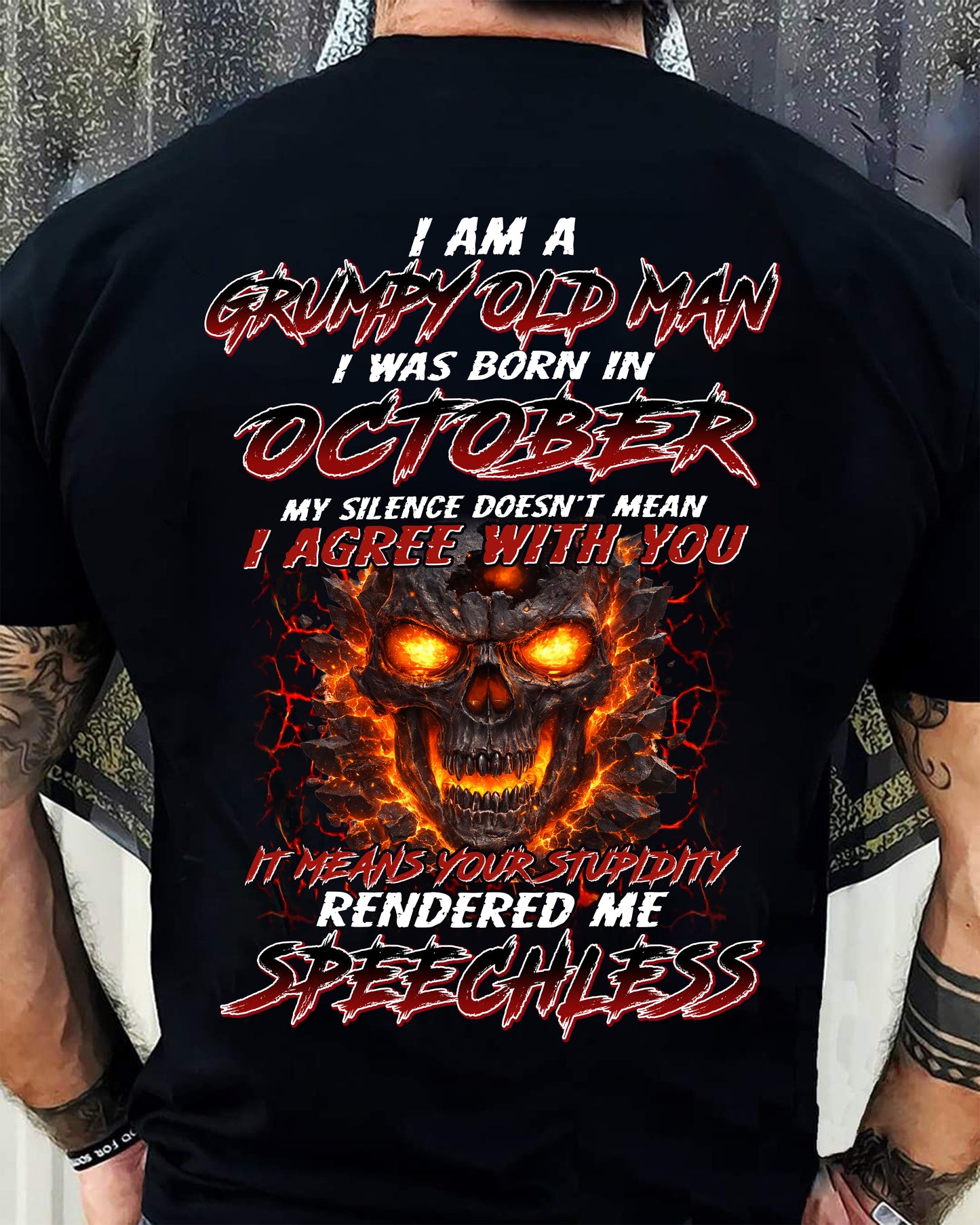 OCTOBER, MY SILENCE DOESN’T MEAN I AGREE WITH YOU – SNOW MALE10 (SKU26T-01232-10)