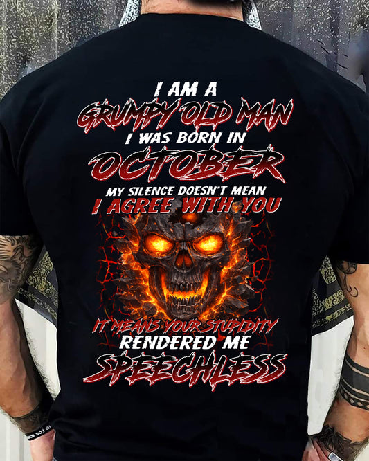 OCTOBER, MY SILENCE DOESN’T MEAN I AGREE WITH YOU – SNOW MALE10 (SKU26T-01232-10)