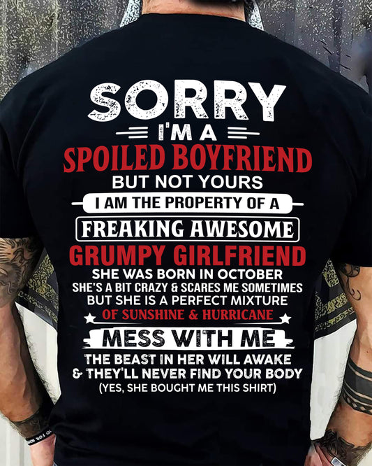 October - Spoiled Boyfriend - Perfect Gift From Girlfriend - SNOW10 (SKU11-18-10)