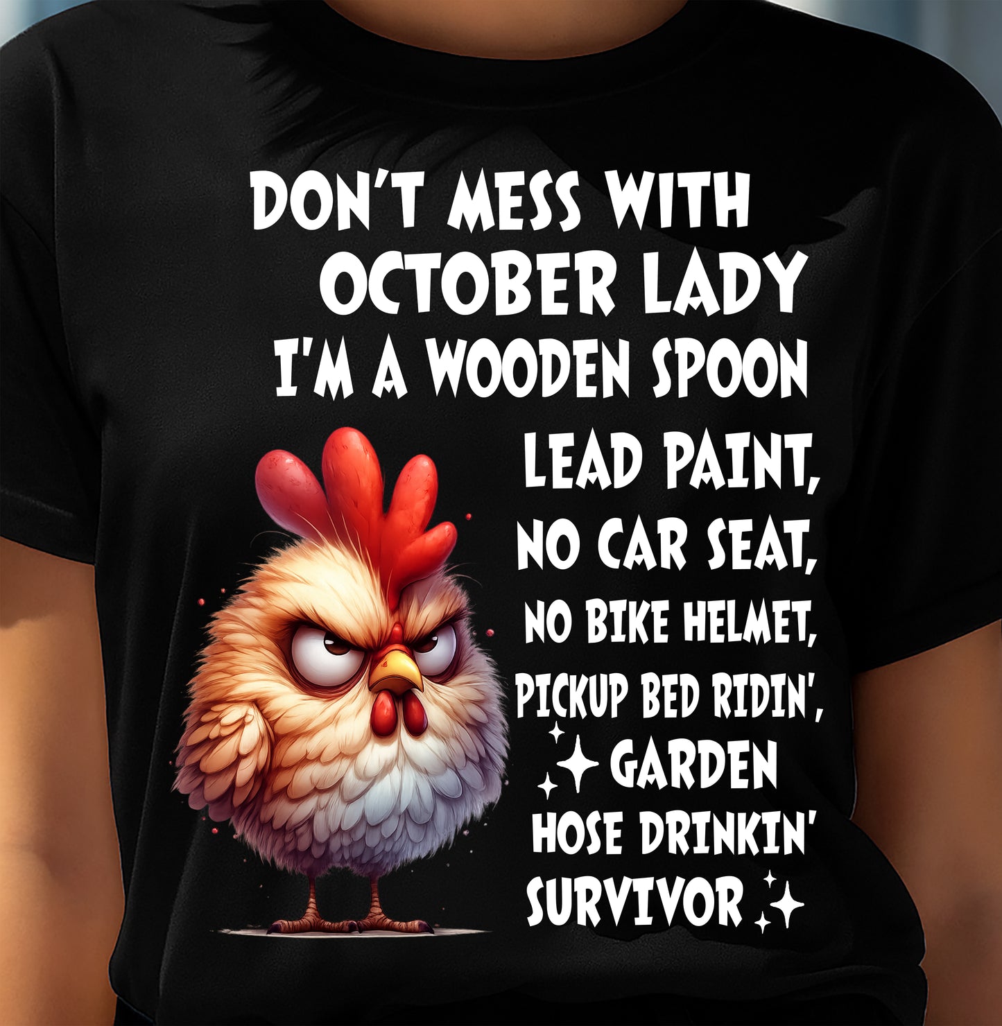 OCTOBER SHIRT, I'M A WOODEN SPOON, LEAD PAINT - SNOW10 (SKU2604-254-10)
